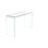 Transparent Living Area Desk With Rounded Corners - Functional And Attractive Easy To Wipe Down Clear Glass Console Table For Daily Work Study Clean