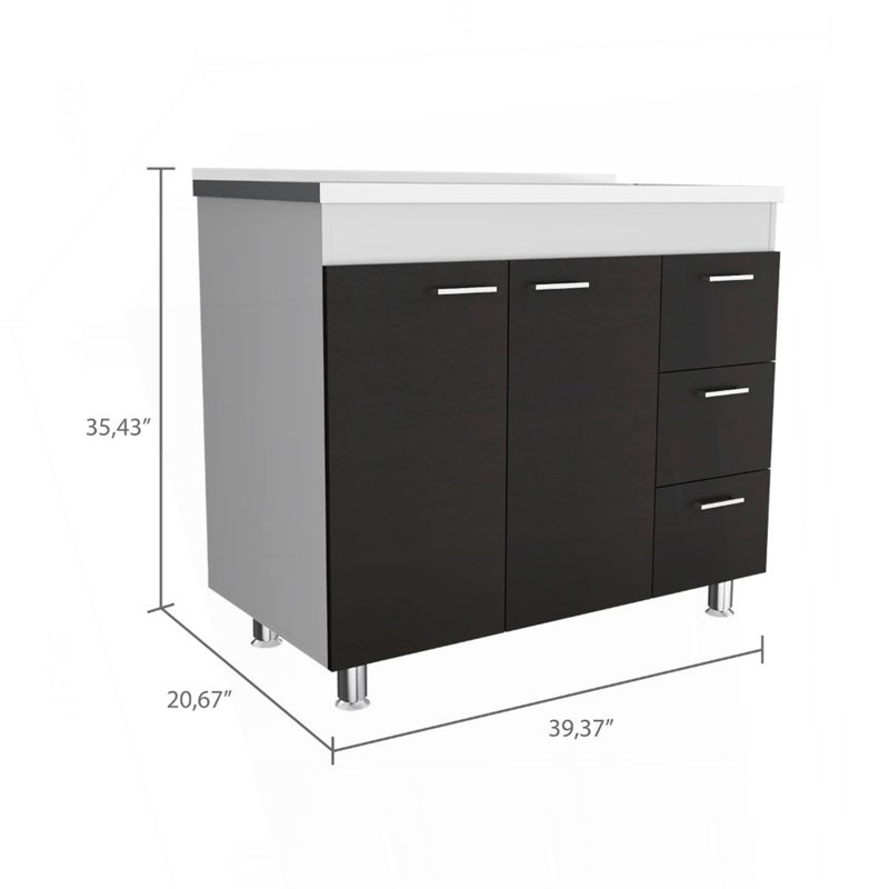 3-Drawer Base Cabinet And