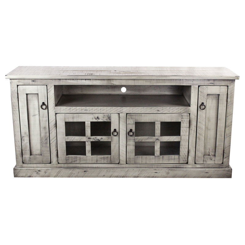 Ryne Unfinished TV Stand for TVs up to 78", Soft White
