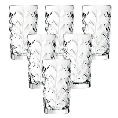 Laurus 12 oz. Crystal Highball Glass Set