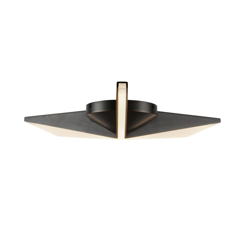 Tachi LED Flush Mount, 2.5" H x 18.13" W x 18.13" D, Urban Bronze