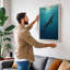 Whale Rising to Light Coastal - Wrapped Canvas-2123500509-2123500517