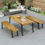 1 table à manger + 2 bancs à manger