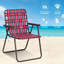 Chaise de plage pliante 6 pièces pour chaise de plage