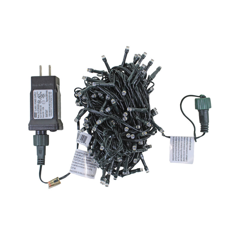 Abinayan 150 - Bulb 432'' Plug-in Mini String Light, White, Green