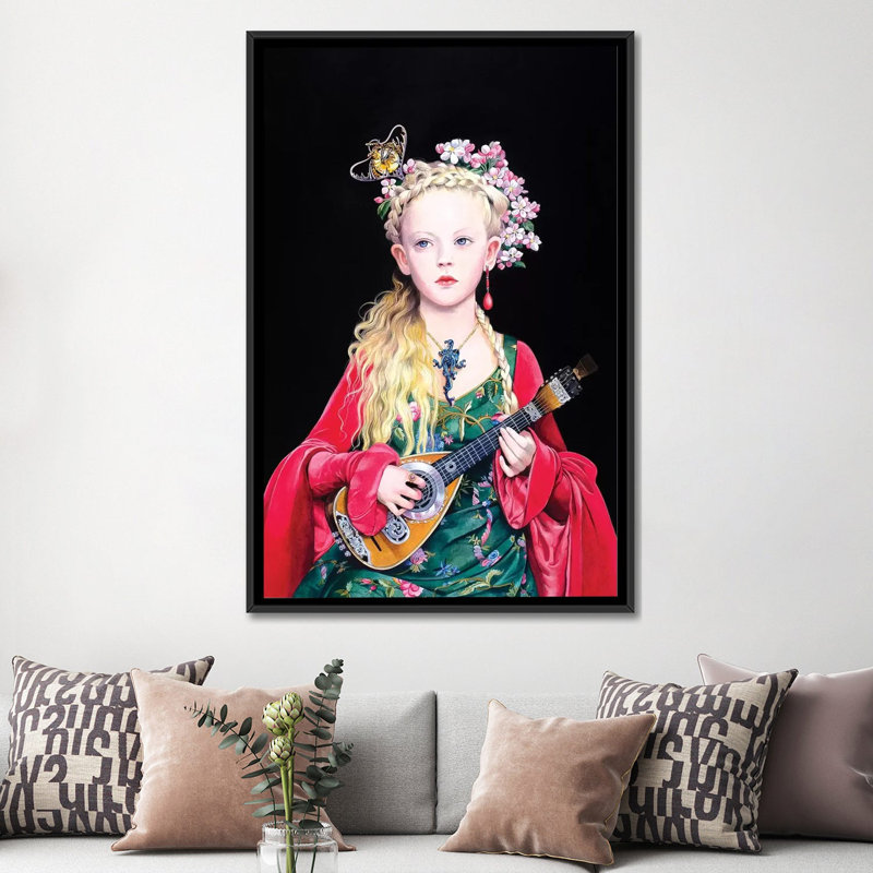 Euterpe par Titti Garelli - Estampe numérique sur toile tendue avec châssis, H 12 po x l 8 po x P 0,75 po, Toile tendue