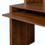 Bureau d'ordinateur à domicile avec huche
