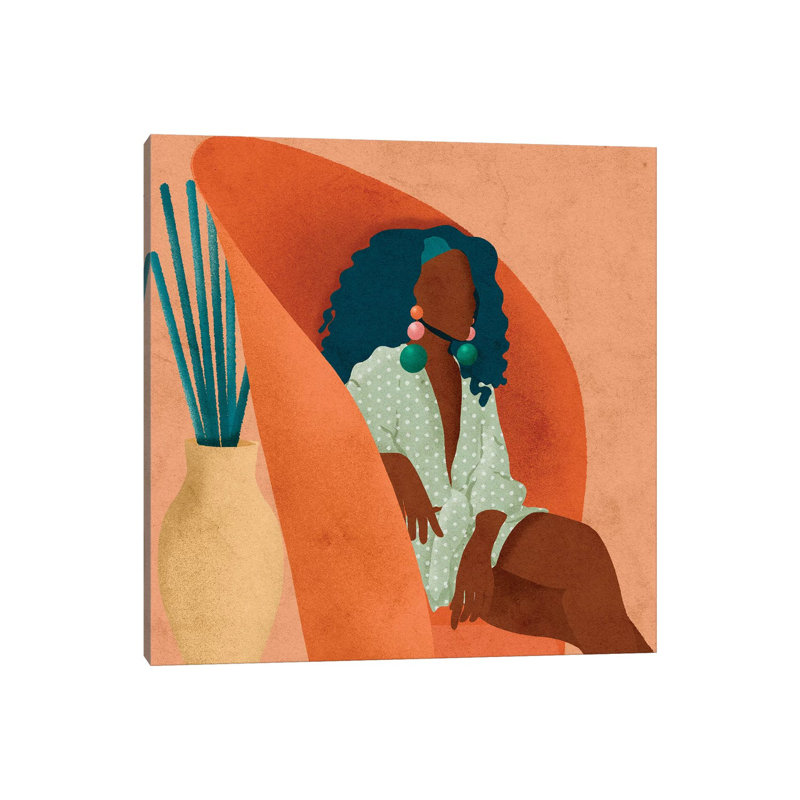 « Lee » par Reyna Noriega-impression, Toile tendue, H 12 po x l 12 po x P 0,75 po, Pas de tapis