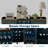 Modern Wine Bar Cabinet with LED Lighting, Glass Doors, Wine Racks, Glass Holders & Wood Coffee Bar Station-1812304671