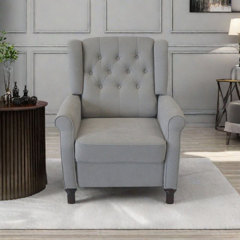 Fauteuil inclinable Statis, Lin gris pâle