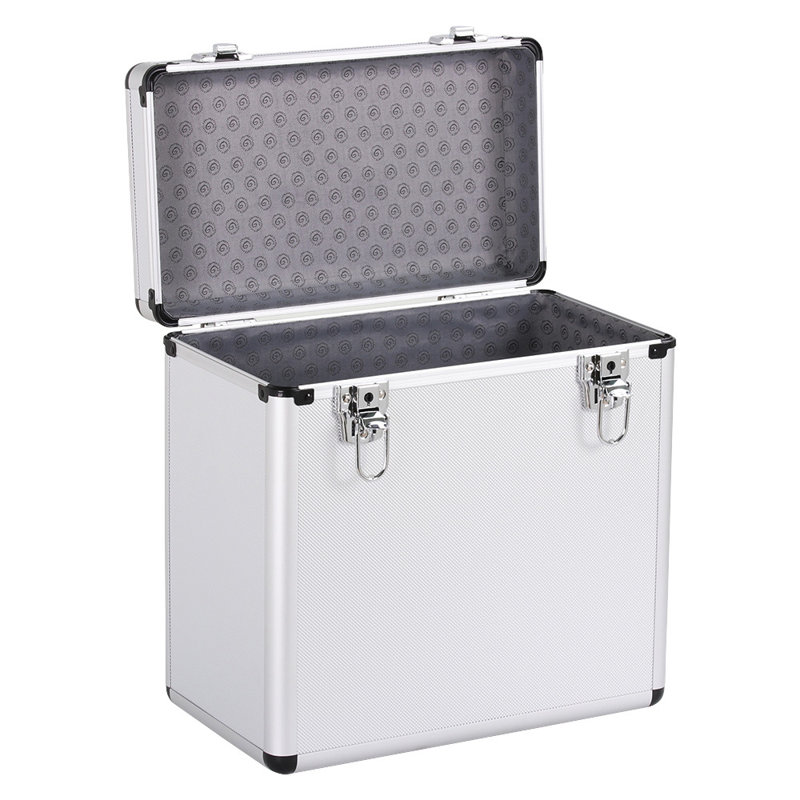 LP Dowel Rack Media Storage, Silver