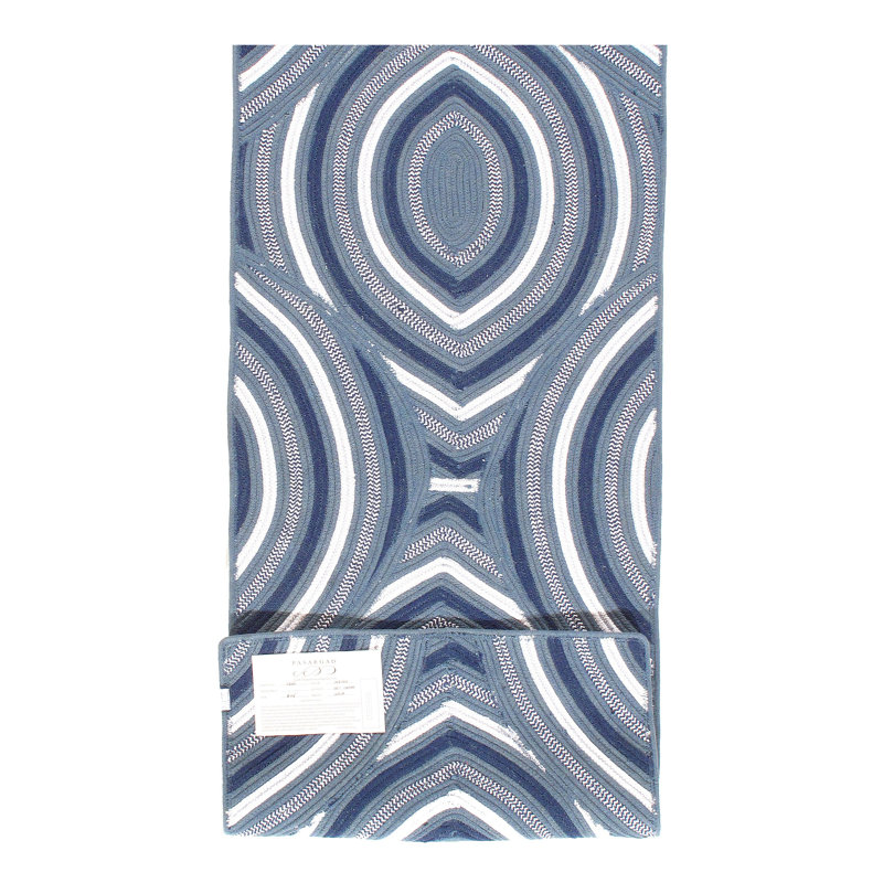 Modern Hand-made Reversible Indo Runner 2'X 6'