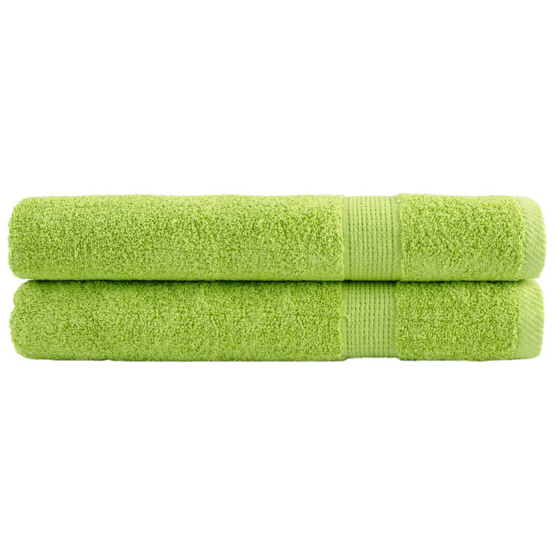 Premium Bath Towels SOLUND 600Gsm, 200cm L x 100cm W, Brown/White/Pink, Hand Towels - 2 Pack