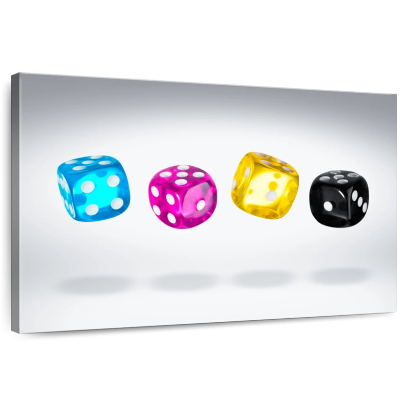 Floating Dice, 8" H x 12" W