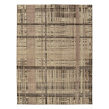 Distressed Homage Hand Knotted Wool Striped Area Rug