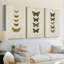 Pauquet Butterflies IV  -Custom Wrapped Gallery Canvas - 3 Pieces-1126480444