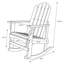 Janes Solid Wood Rocking Adirondack Chair-75108106