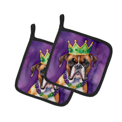 Paire de porte-pots Boxer King of Mardi Gras