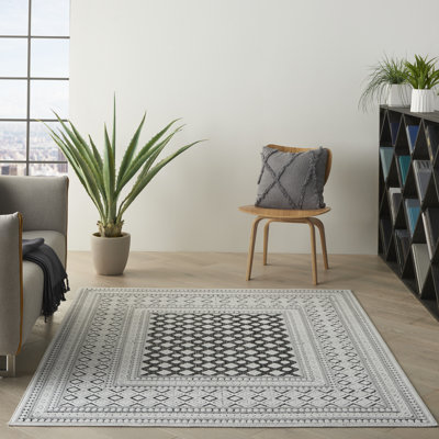 Tapis gris moderne Romelia