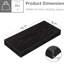 3 tablettes flottantes noires