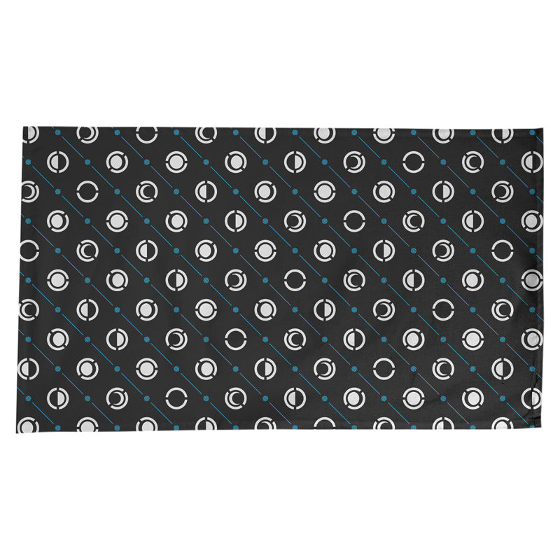 Nappe des phases de lune classiques, Noir, bleu, blanc