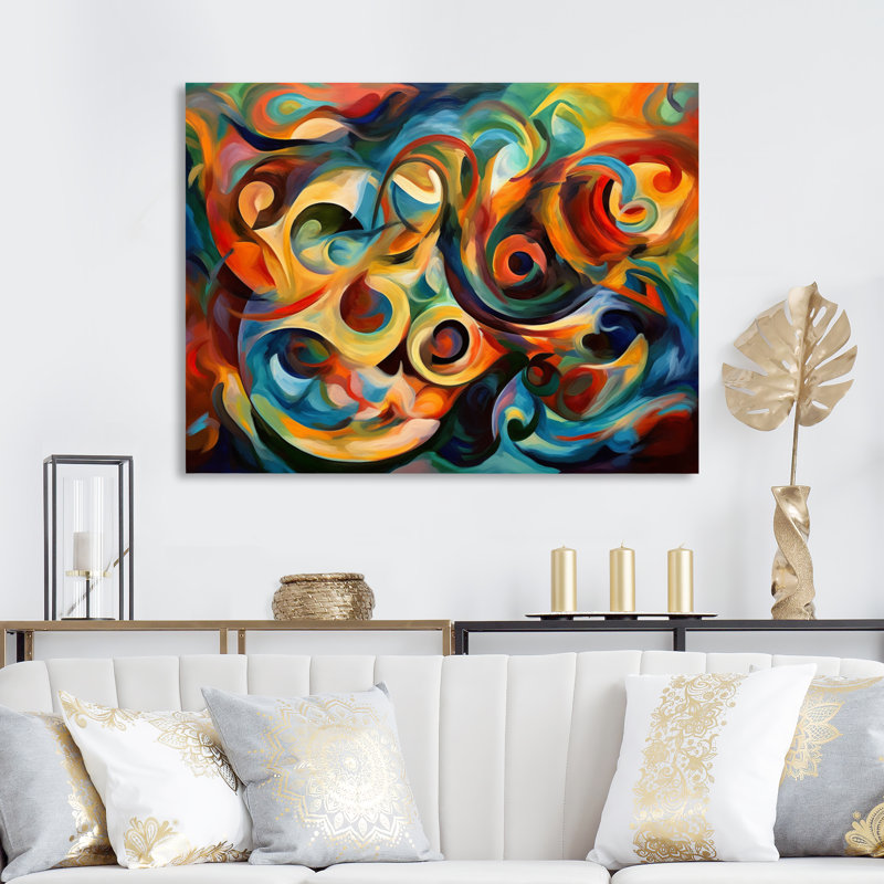 Exploration de la liquidité abstraite jaune IV - reproduction, H 30 po x l 40 po x P 1,5 po, Toile tendue