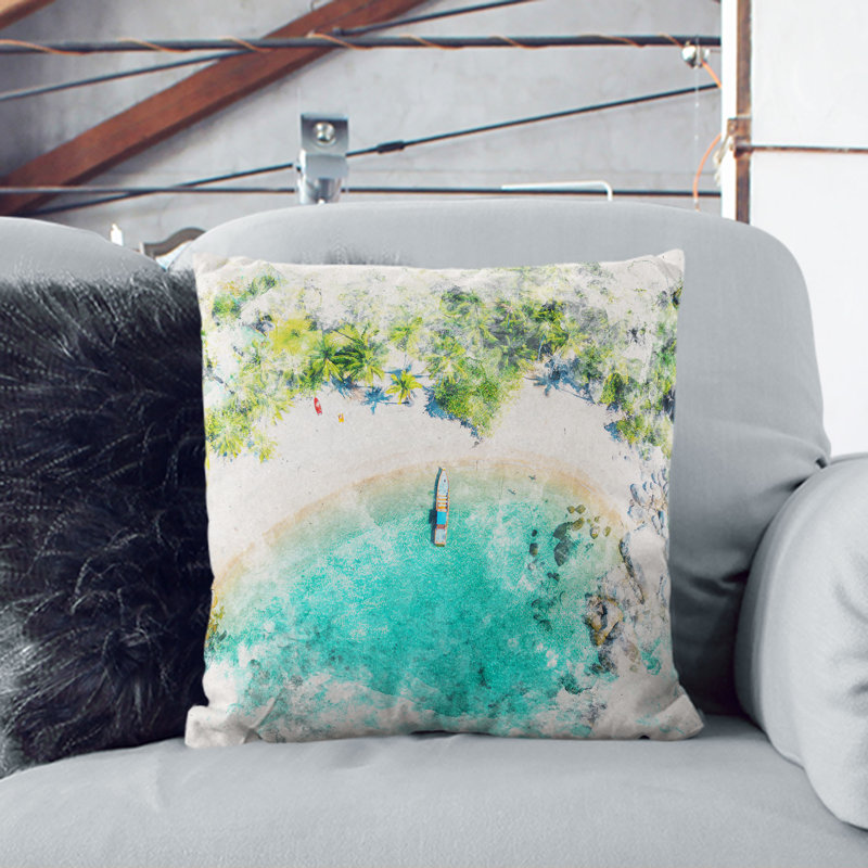 Square Throw Cushion, 55cm H x 55cm W x 20cm D
