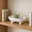 Decorative Bowl Stoneware Ceramic Modern Footed Base Casual Style for Home Office Bedroom Living Room Display or Storage Tabletop Accent Decor Accessory Piece - 4" White