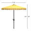 Parasol de marché carré 7,5 pi Lincoln-87761221