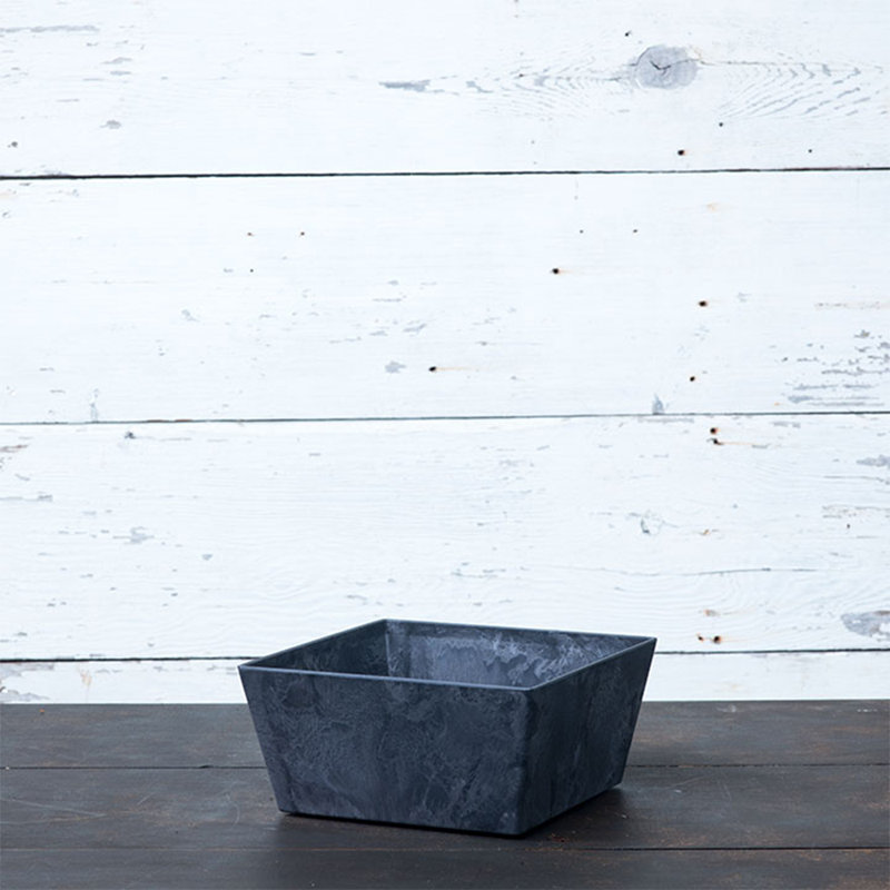 Pot à fleurs à arrosage automatique Wendover, H 4,5 po x l 9,5 po x P 9,75 po, Noir