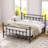 YT Metal Bed Frame w/Headboard and Footboard Platform Bed Frame Single Double Size-1243844764-1243844765