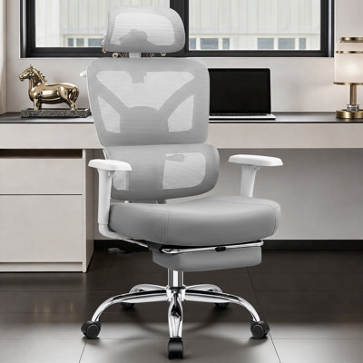 Comfy Breathable Ergonomic Task Chair with Headrest