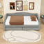 Lit de jour simple tapissier 2 tiroirs avec ceinture DEL-1614207059