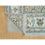 Tapis carré noué à la main en laine à motif floral 250 KPSI bleu céleste 7 pi 7 po x 9 pi 9 po 03C8646B8679490AA7791F438179AD10