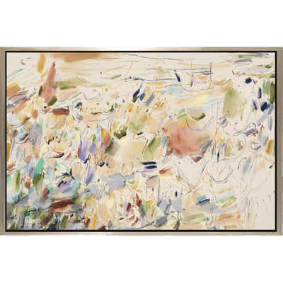 «Field of Blooms», peinture sur toile à cadre flottant