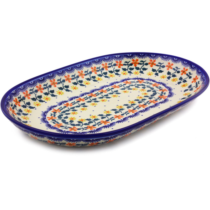 Polish Pottery Stoneware Platter