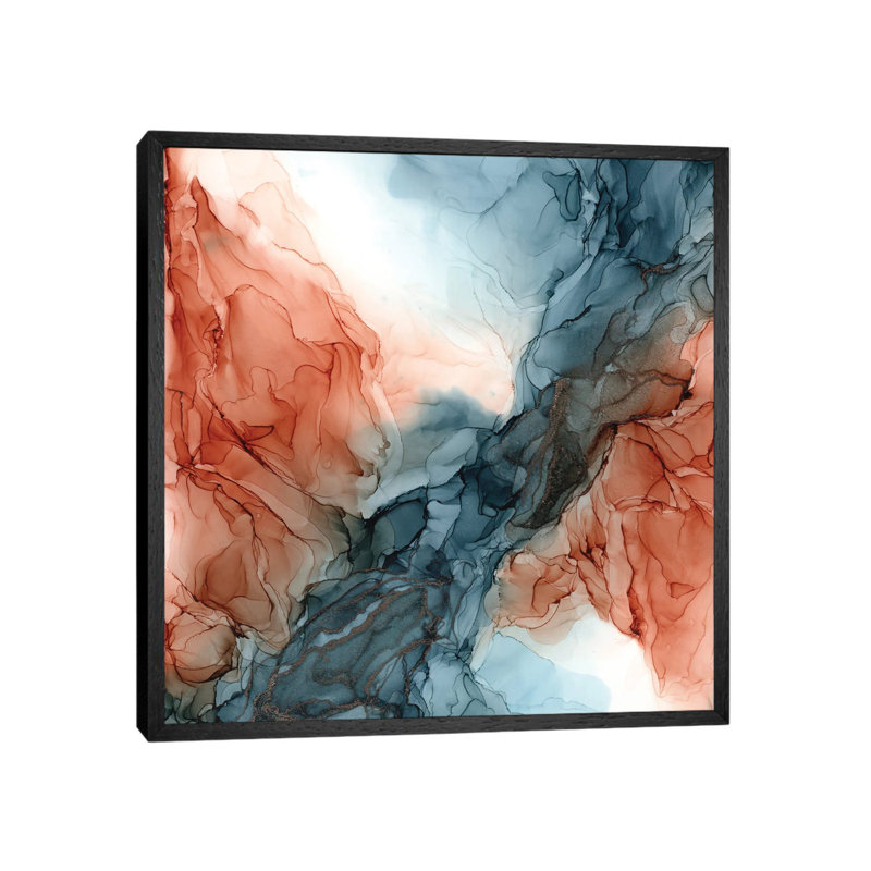 Desert River by Elizabeth Karlson - Print on Canvas, Black Framed, 45.72 cm H x 45.72 cm W