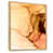 Toile brune avec cadre flottant