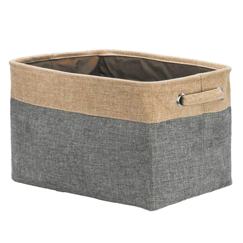 Fabric Cubby Organizer with Handles 1 Pack, Gray