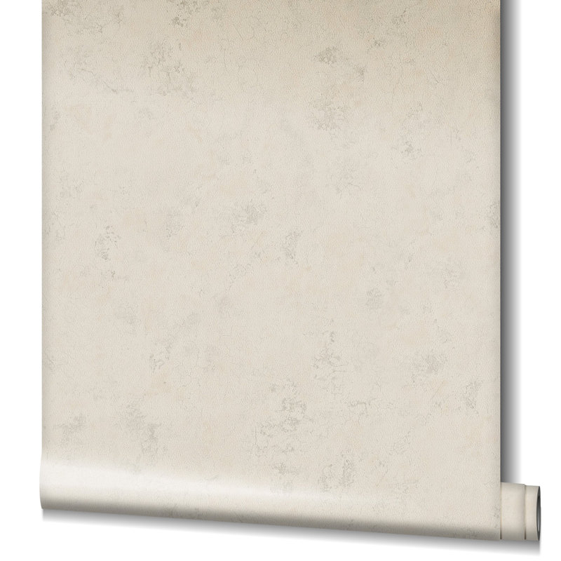 Rouleau de papier peint texturé Earth Collection, Crème, crème