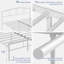 Structure de lit simple avec lit plateforme et tête de lit en métal, sommier sans sommier-359611194-359611192