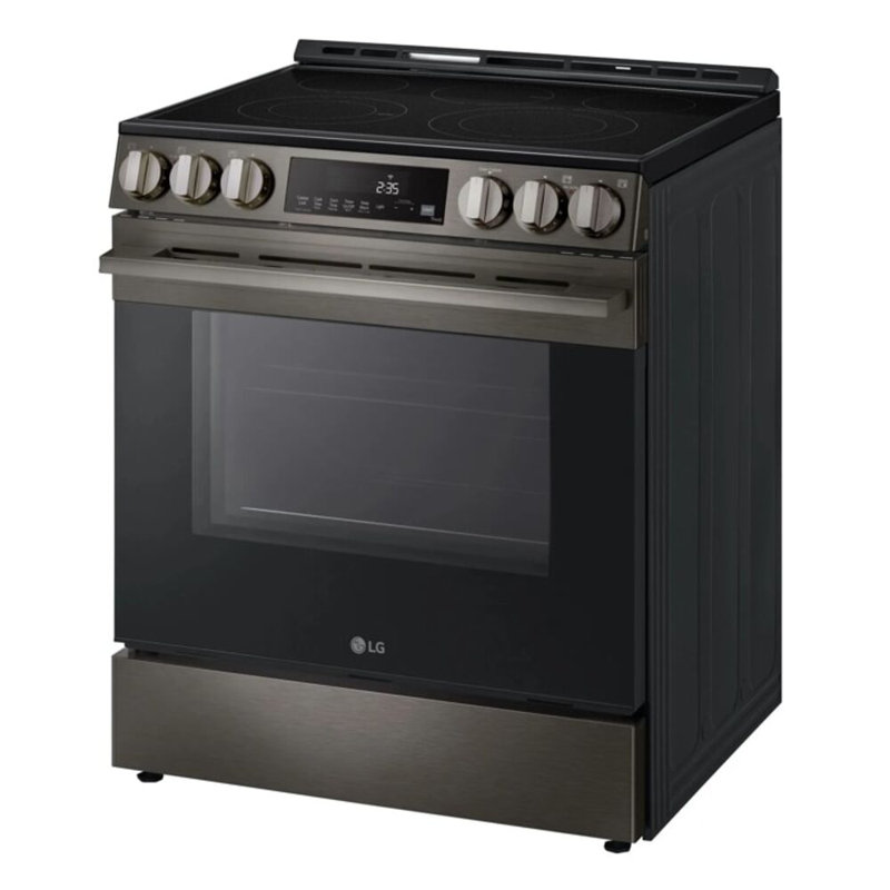 LG 6.3 cu. ft. Smart Electric Slide-In Range with Air Fry & EasyClean, Black Stainless Steel