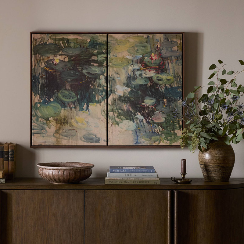 «Lily Pond» par Lilia Orlova Holmes, H 30 po x l 40 po