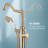 Cisy Floor Mounted Freestanding Tub Filler with Diverter and Handshower-90234185