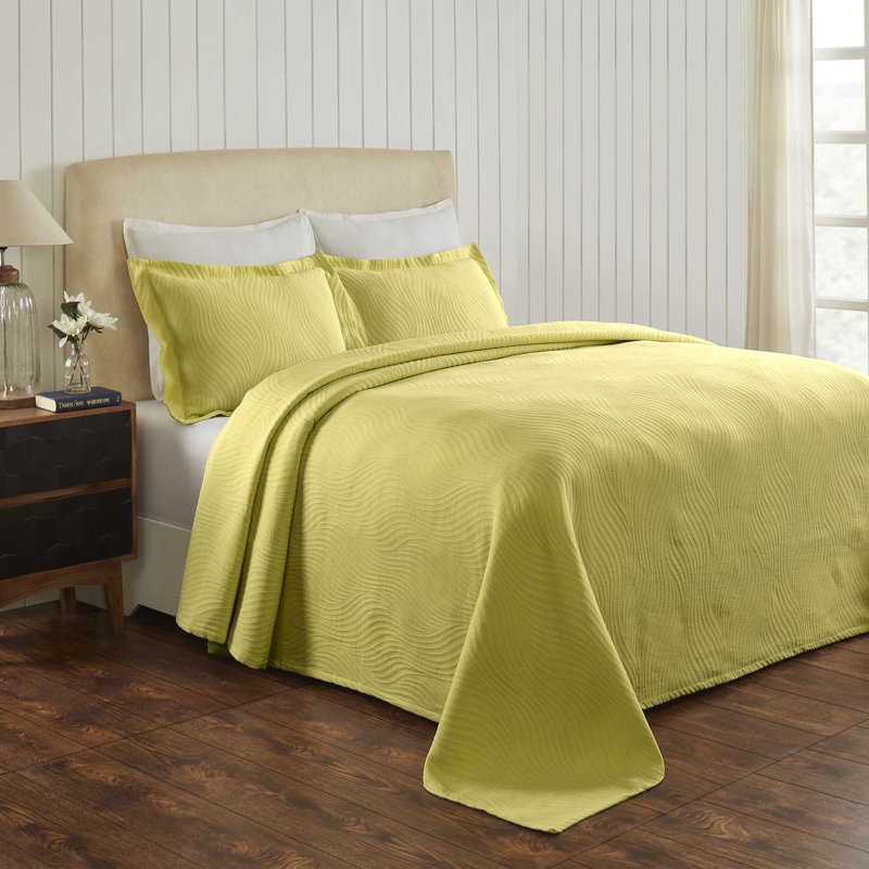 Blue Nile Mills Cotton Sateen Coverlet, Full Coverlet + 2 Standard Pillowcases, Gray