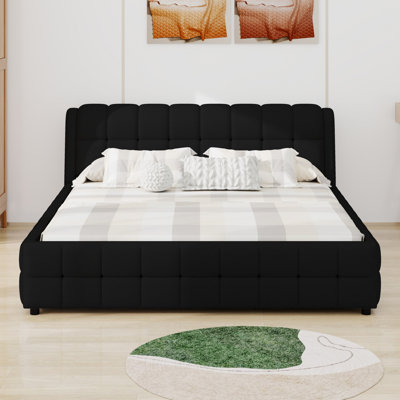 Soft Upholstered Platform Bed Frame