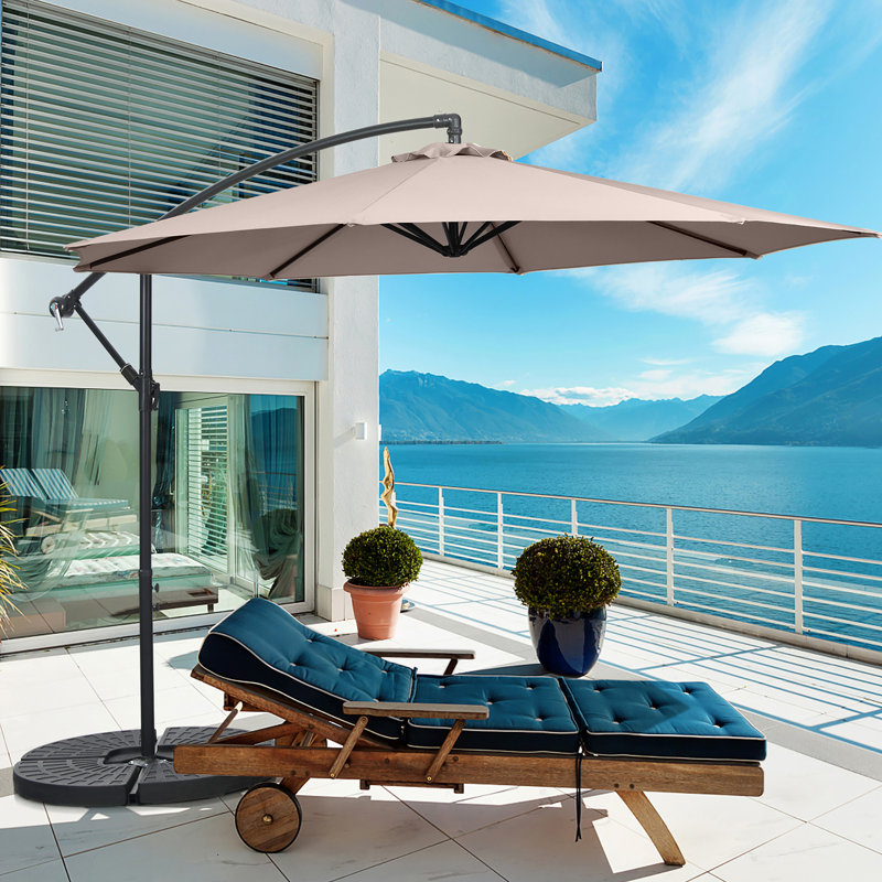 Parasol de plage 120 po Linnett, Brun