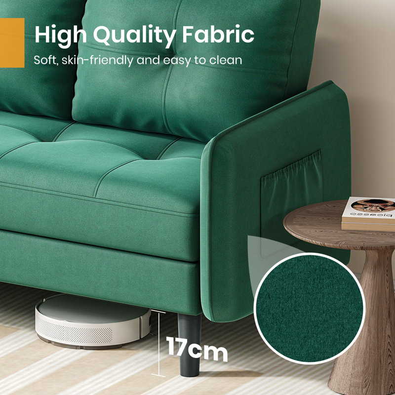 Sofa, Green Velvet