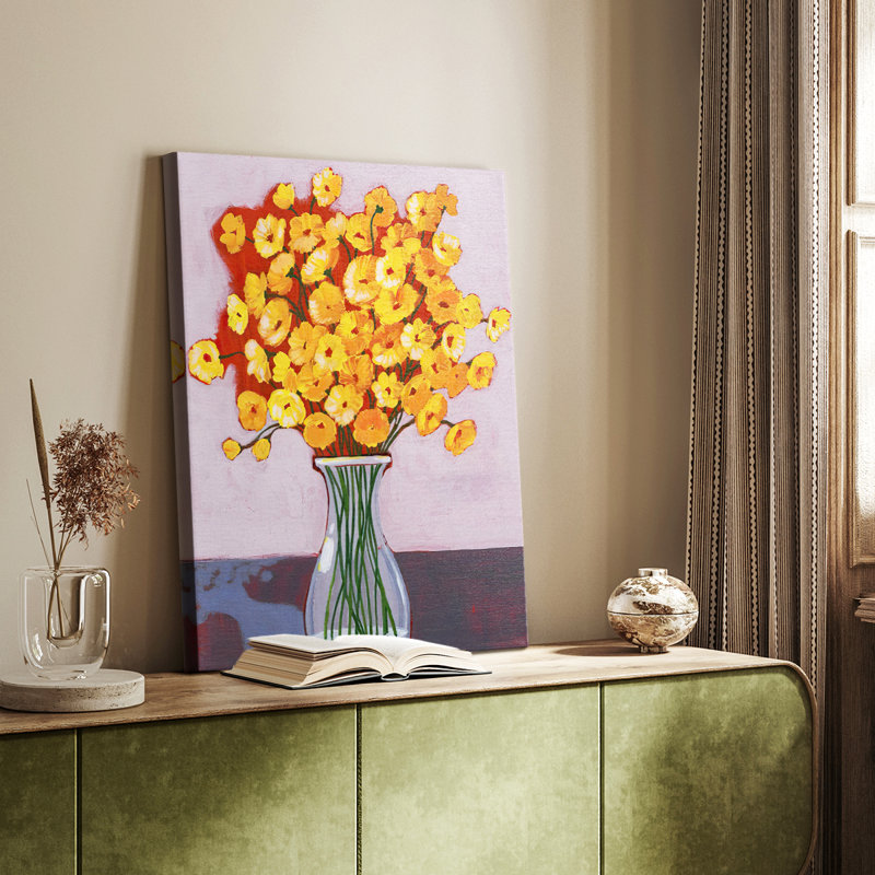 Daisy Bouquet I - galerie sur mesure, H 18 po x l 12 po
