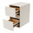 Side Table With 2-Drawers Storage Cabinet 15.75In(D)*11.81In(W)*18.9In(H)